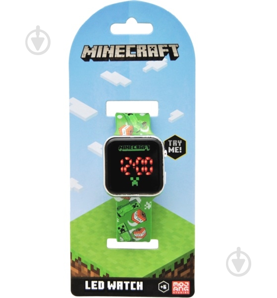 Часы детские Kids Licensing LED MINECRAFT 6861245 - фото 1