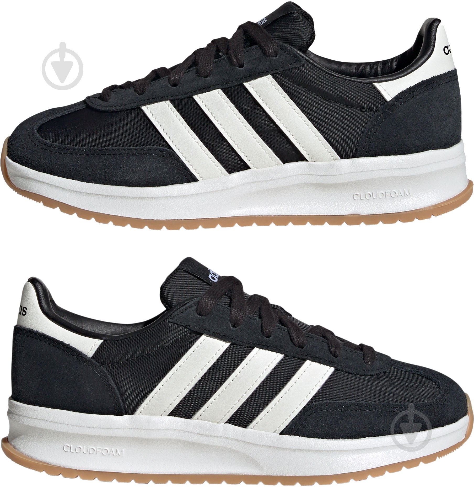 Кросівки жіночі демісезонні Adidas RUN 72 IH8595 р.39 1/3 чорні - фото 5