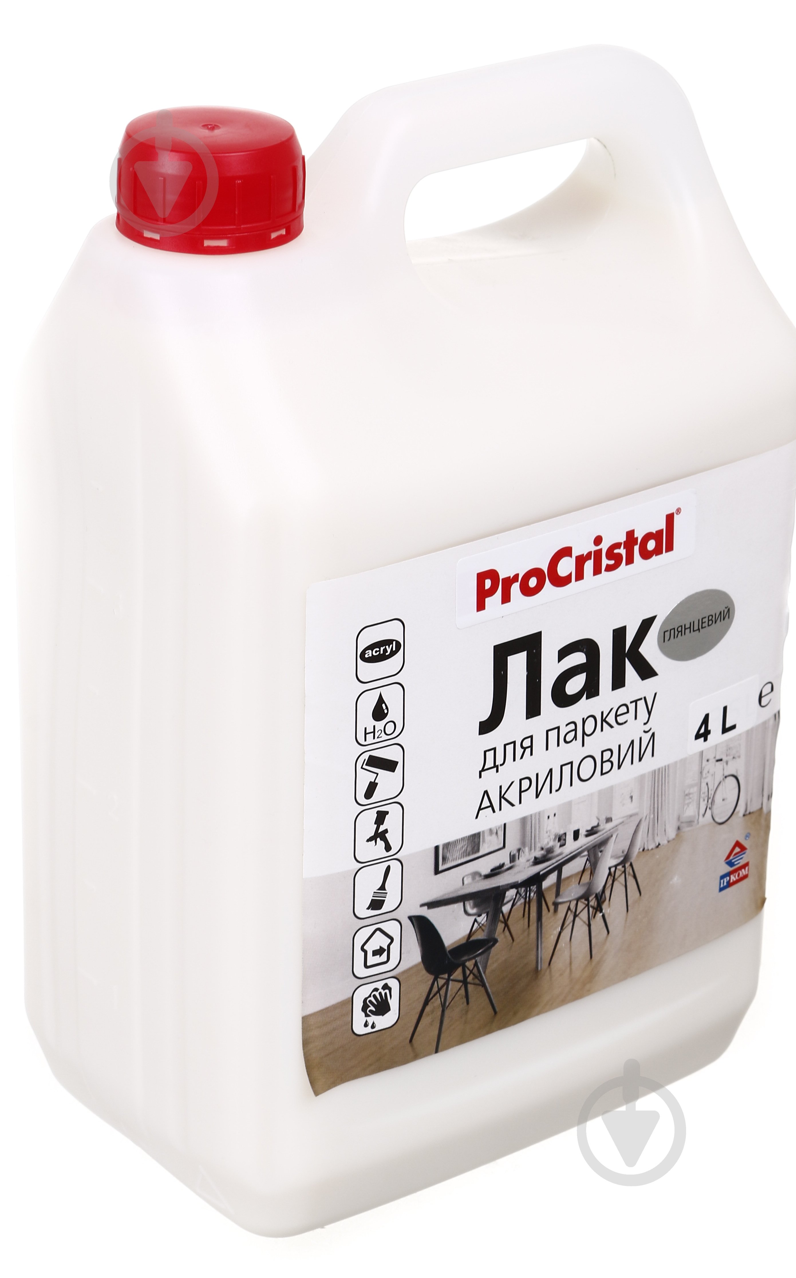 Лак для паркету ІР-18 ProCristal глянець прозорий 4 л - фото 2