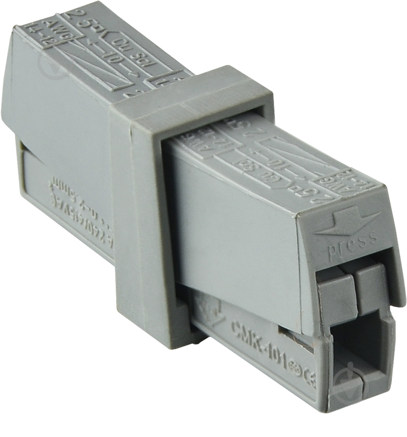 Клемник з’єднувальний АСКО-Укрем CMK-201 сірий - фото 1