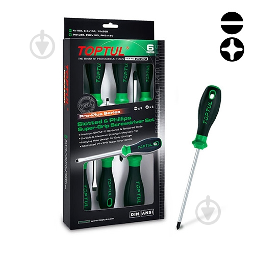 Набір викруток Toptul Pro-Plus Series GFE-0601 - фото 1 Набір викруток Toptul Pro-Plus Series GFE-0601 - фото 1