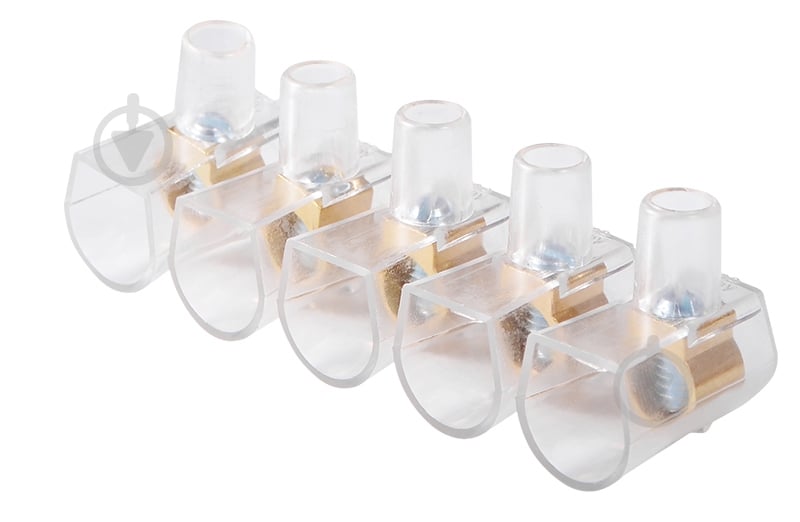 Клемник кінцевий АСКО-Укрем (5x1) 10 мм прозорий - фото 1