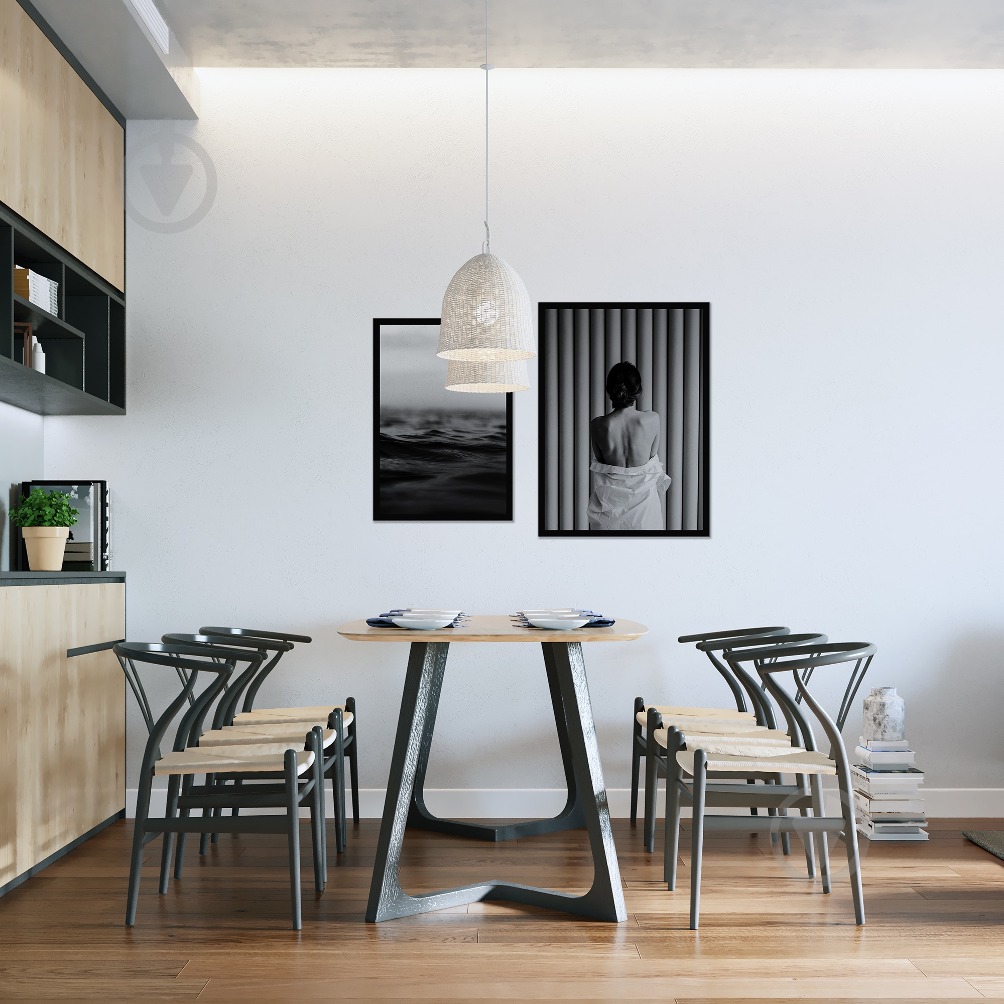 Картина модульна ЧБ Дуо 2 шт. WS Holst 4-608228L - фото 2 Картина модульна ЧБ Дуо 2 шт. WS Holst 4-608228L - фото 2