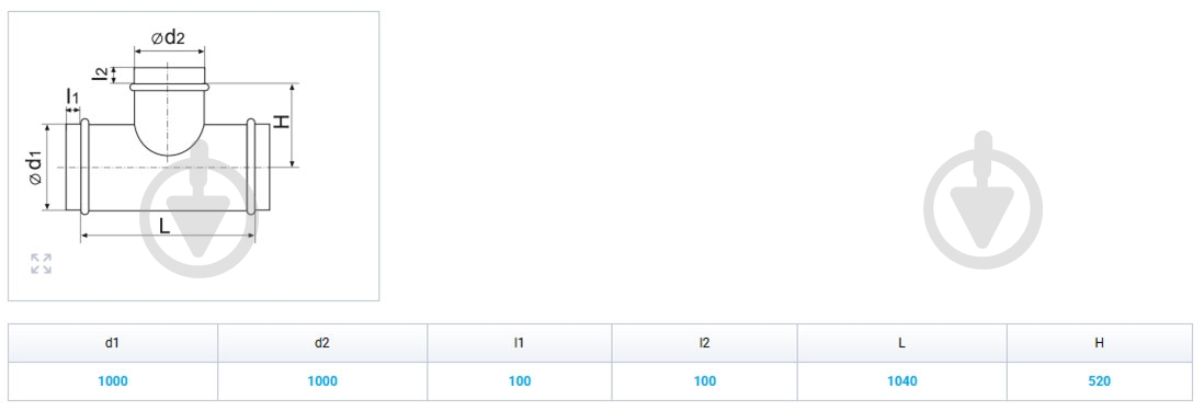 Тройник Вентс Трійник 100 - фото 2