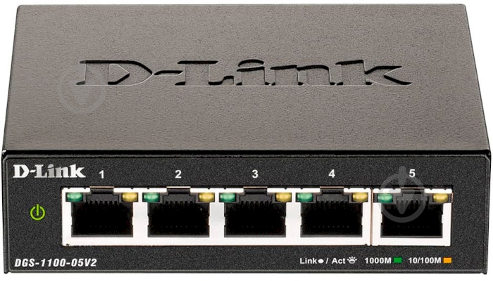 Коммутатор D-Link (DGS-1100-05V2) - фото 1 Коммутатор D-Link (DGS-1100-05V2) - фото 1