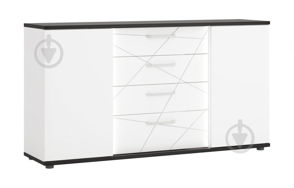 Комод Meble Wojcik (2D4S VENEZIA VENK01) дуб виченца черный/альпийский белый - фото 1 Комод Meble Wojcik (2D4S VENEZIA VENK01) дуб виченца черный/альпийский белый - фото 1