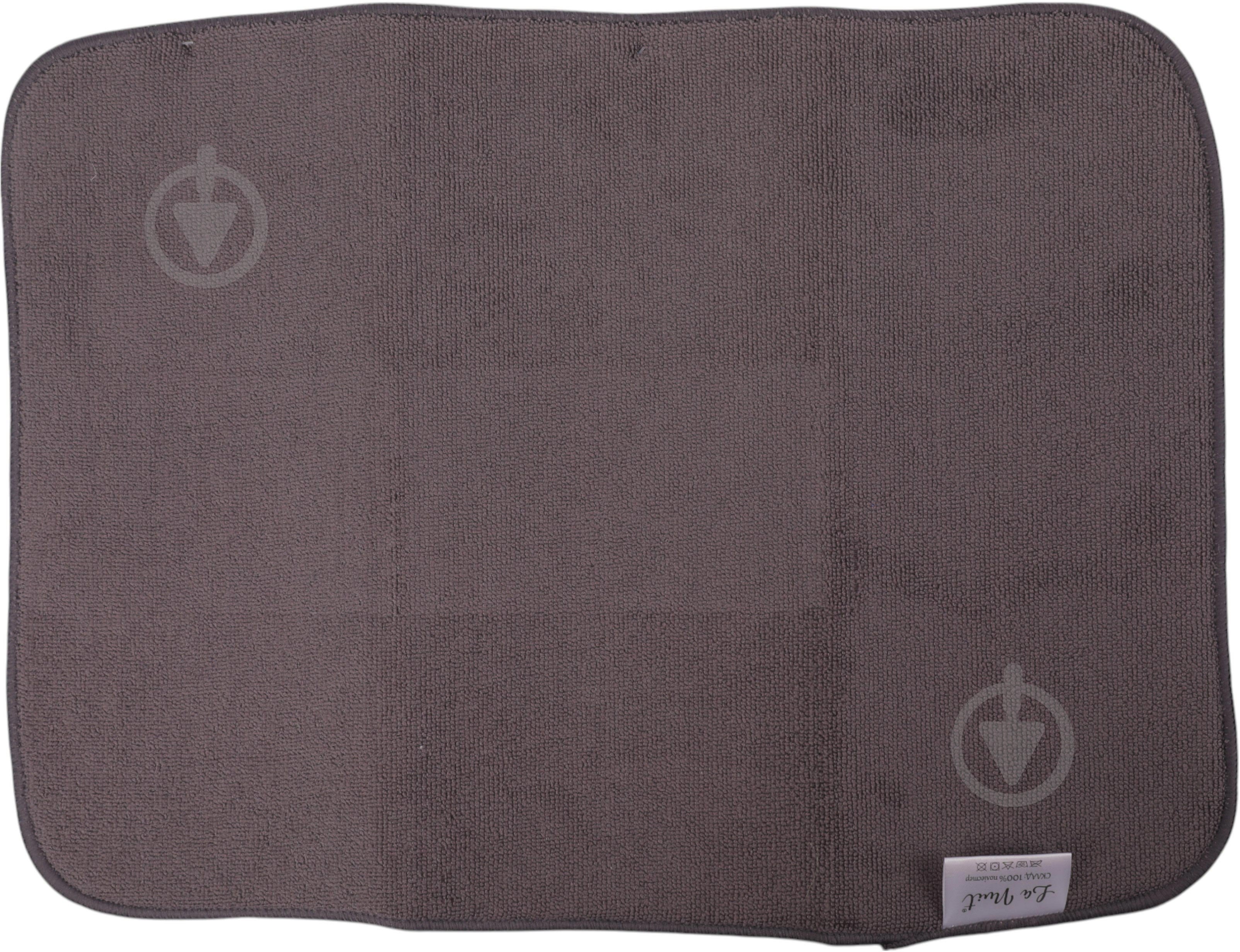 Коврик для сушки посуды La Nuit Ribbo 38х50 см темно-серый - фото 2 Коврик для сушки посуды La Nuit Ribbo 38х50 см темно-серый - фото 2