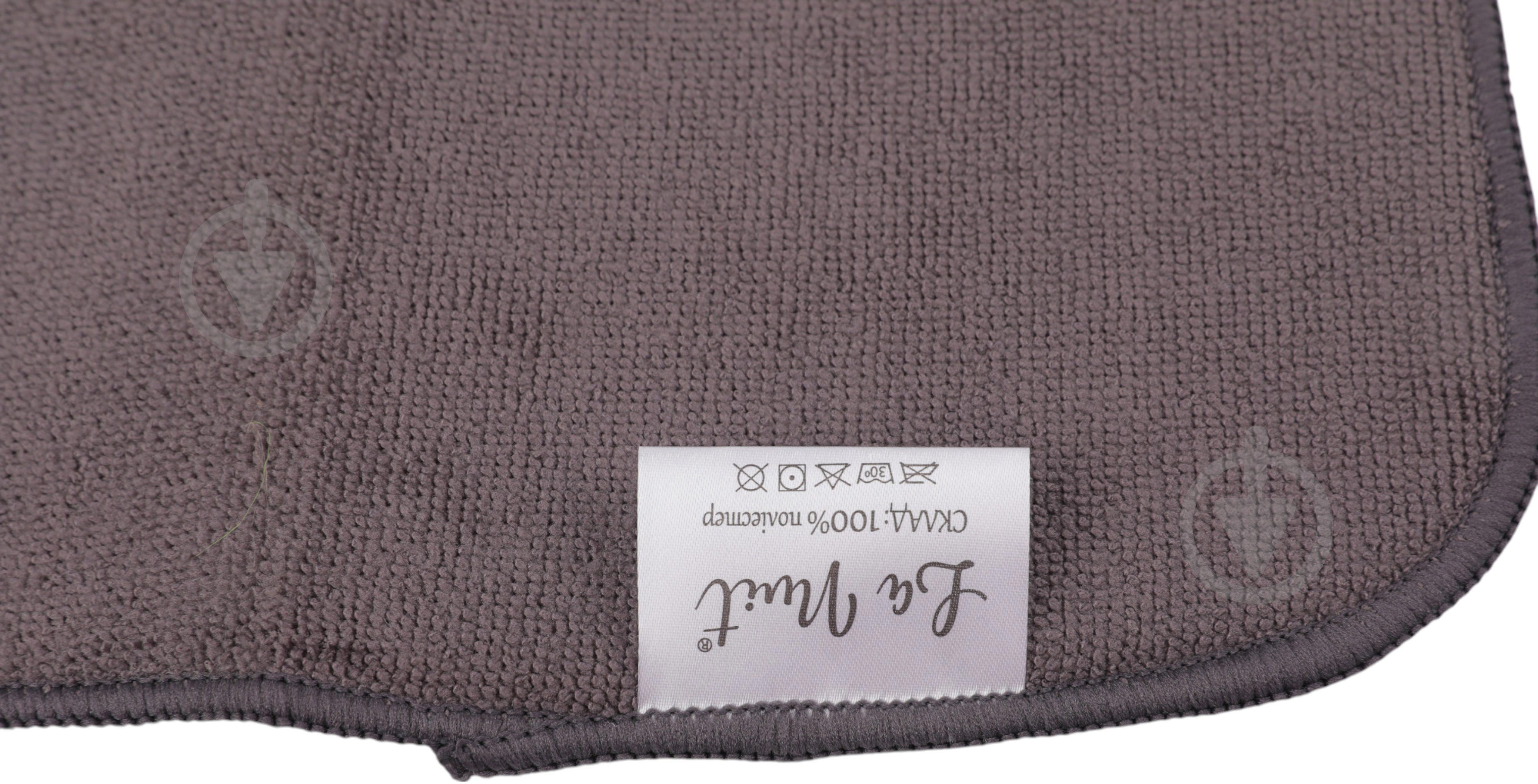 Коврик для сушки посуды La Nuit Ribbo 38х50 см темно-серый - фото 3 Коврик для сушки посуды La Nuit Ribbo 38х50 см темно-серый - фото 3