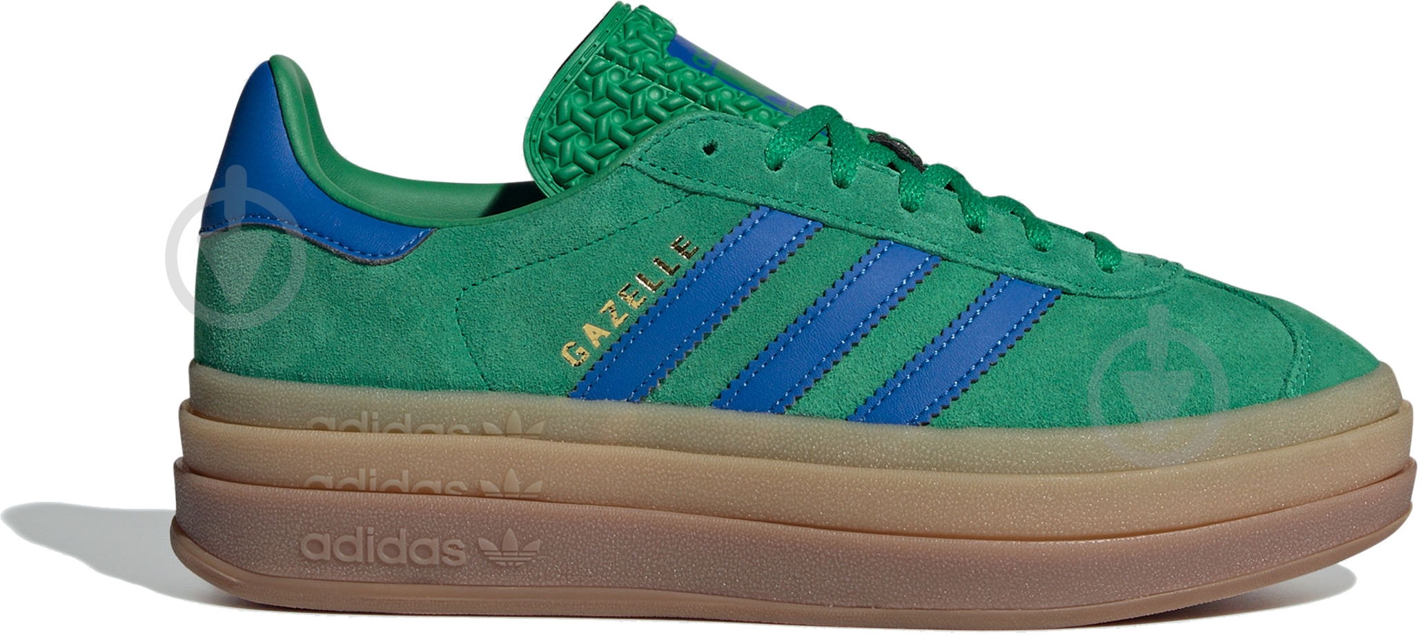 Кроссовки женские демисезонные Adidas GAZELLE BOLD W IE1370 р.40 2/3 зеленые - фото 1