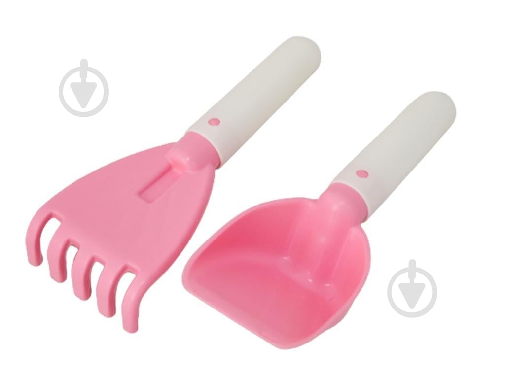 Набор для игры с песком и водой Luna Kids лопатка с грабельками 39838 - фото 1