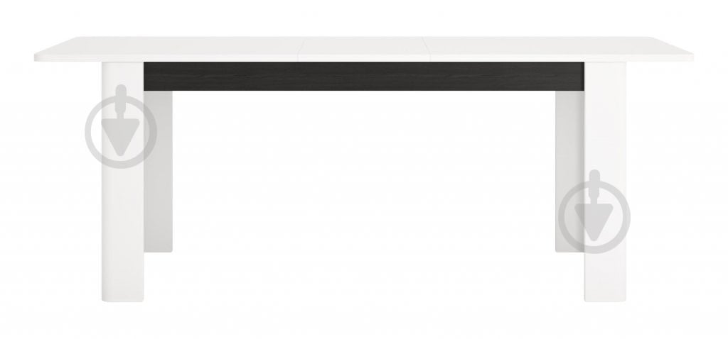 Стіл розкладний Meble Wojcik (MWST07) альпійський білий/дуб віченца чорний - фото 2 Стіл розкладний Meble Wojcik (MWST07) альпійський білий/дуб віченца чорний - фото 2
