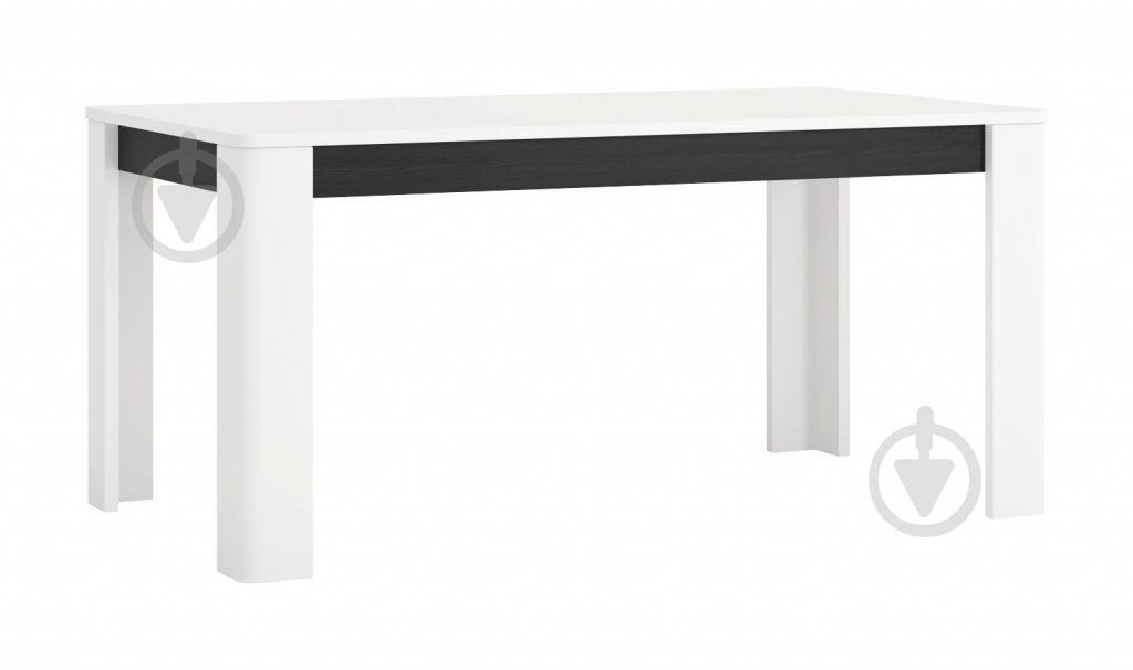 Стіл розкладний Meble Wojcik (MWST07) альпійський білий/дуб віченца чорний - фото 1 Стіл розкладний Meble Wojcik (MWST07) альпійський білий/дуб віченца чорний - фото 1