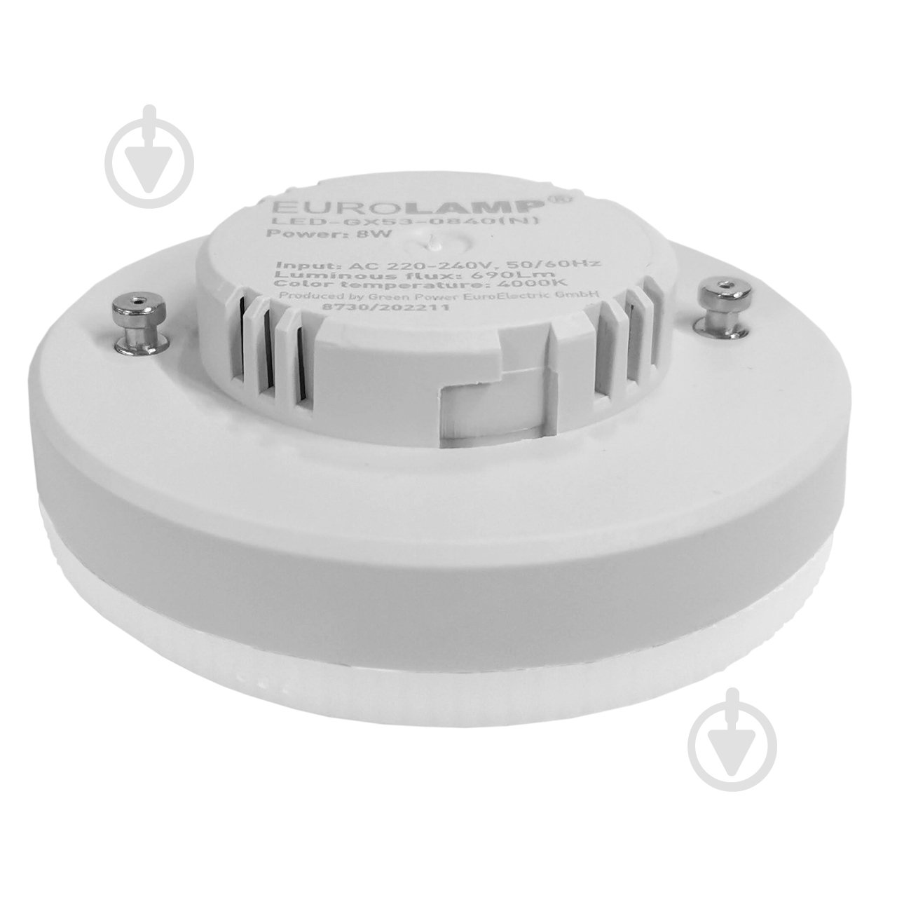 Лампа світлодіодна Eurolamp 12 Вт матова GX53 220 В 4000 К LED-GX53-1240(N) - фото 3