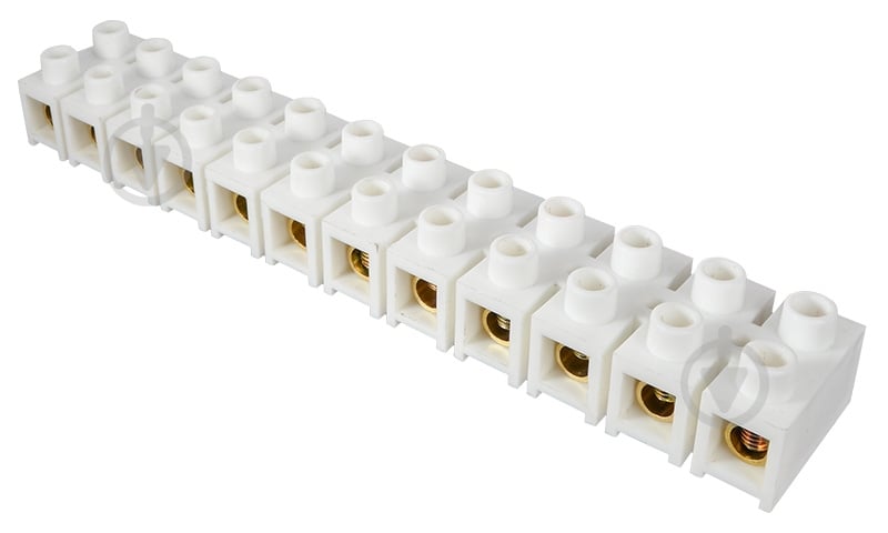 Колодка клеммная АСКО-Укрем 40 кв. мм / 150А тип Н біла белый - фото 1