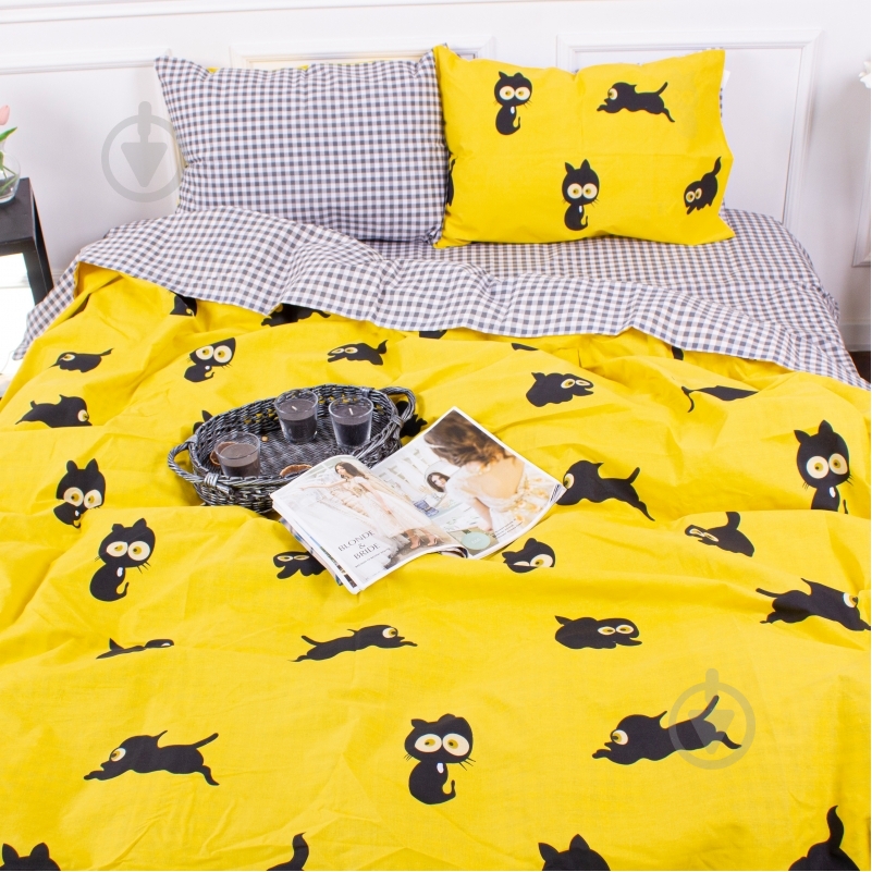 Комплект постельного белья MirSon 17-0572 Black Cat мульти - фото 1