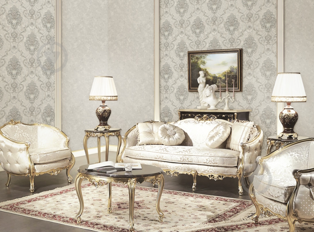 Шпалери вінілові гарячого тиснення Слов'янські шпалери Elegance collection Олександрія 2 2374-03 1,06x10,05 м - фото 4 Шпалери вінілові гарячого тиснення Слов'янські шпалери Elegance collection Олександрія 2 2374-03 1,06x10,05 м - фото 4