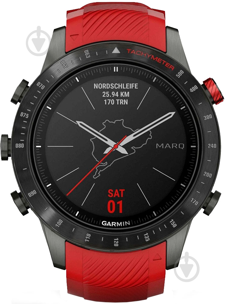 Смарт-часы Garmin MARQ Driver Performance Edition red (010-02567-01) - фото 3