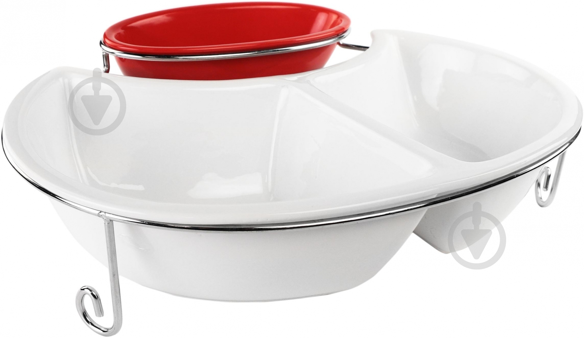 Блюдо с двумя секциями на подставке - фото 1 Блюдо с двумя секциями на подставке - фото 1