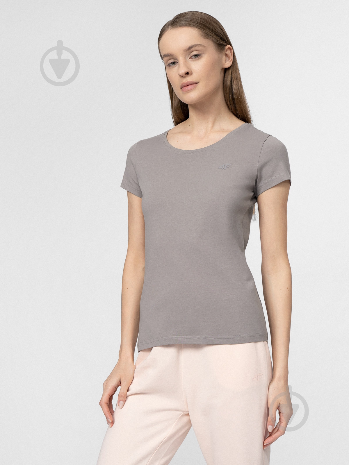 Футболка 4F 4FSS22TTSHF151-24S р.M серый - фото 1 Футболка 4F 4FSS22TTSHF151-24S р.M серый - фото 1