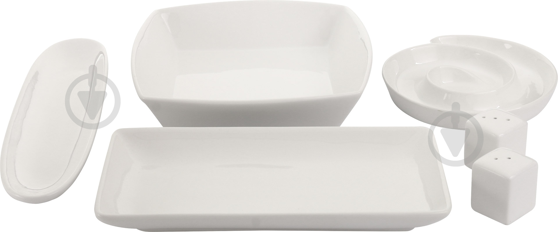 Набор форм для сервировки White 6 предметів - фото 1