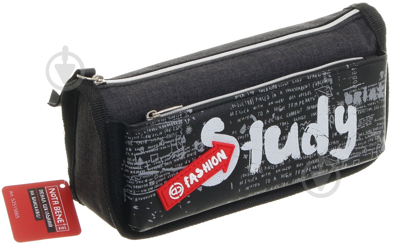 Пенал на молнии Study Nota Bene черный - фото 5