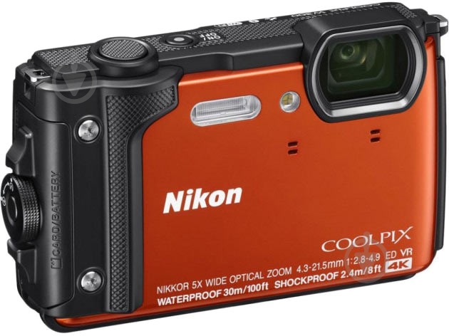 Фотоаппарат Nikon Coolpix W300 Orange - фото 3
