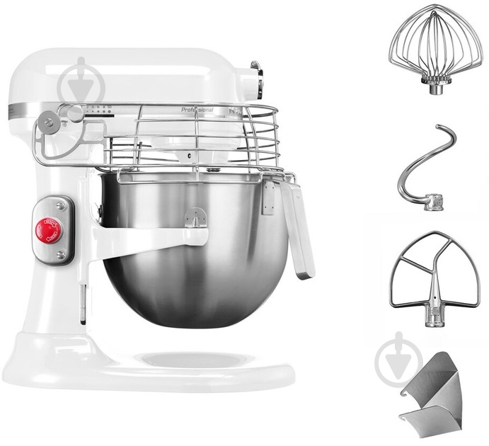 Кухонная машина KitchenAid Professional 6,9 л 5KSM7990XEWH белый - фото 2 Кухонная машина KitchenAid Professional 6,9 л 5KSM7990XEWH белый - фото 2