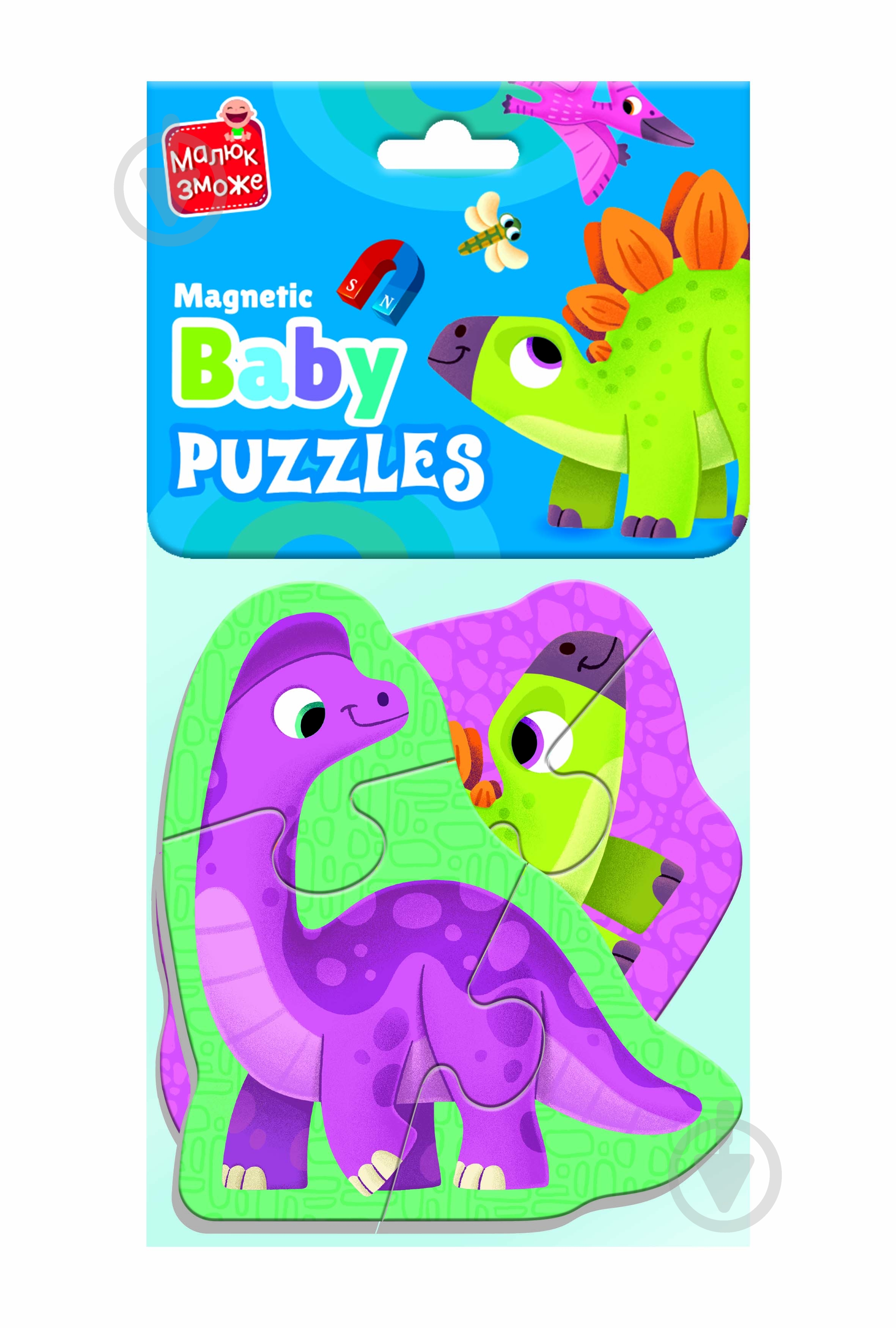 Пазли магнітні Vladi Toys Малюк зможе Динозаврики VT3208-27 - фото 1