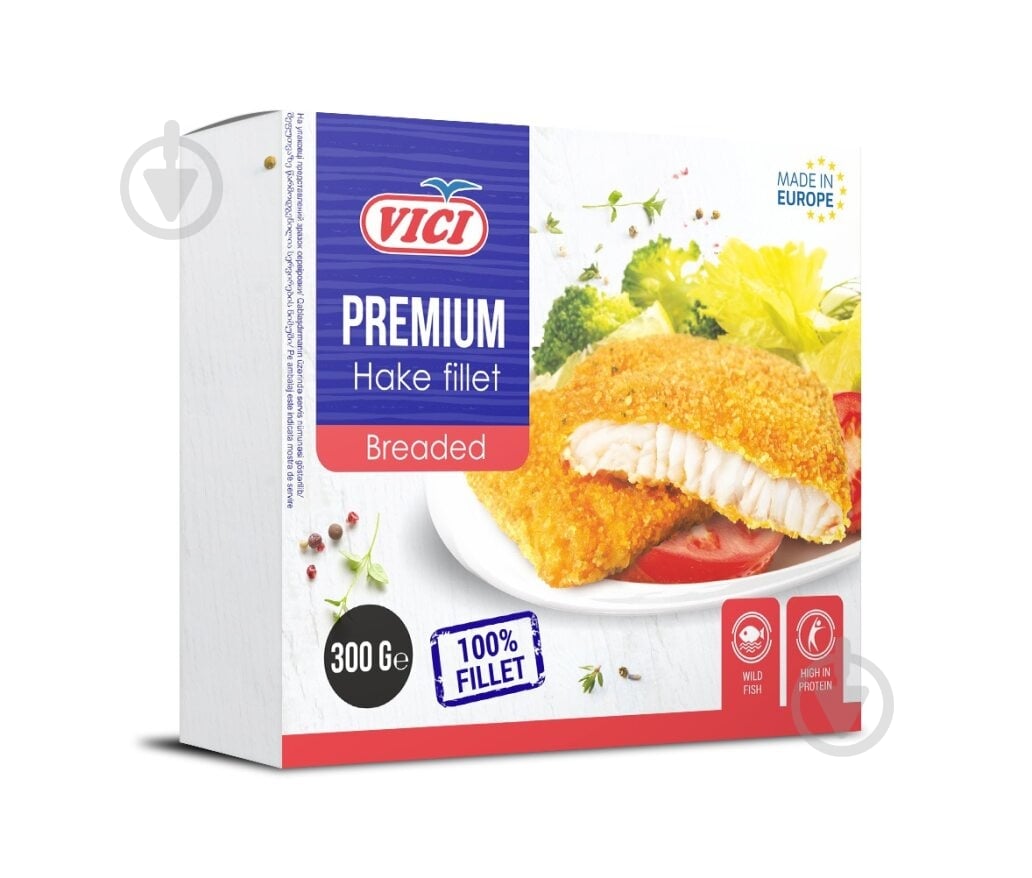 VICI порції філе хека в паніровці VICI 300 г - фото 1 VICI порції філе хека в паніровці VICI 300 г - фото 1
