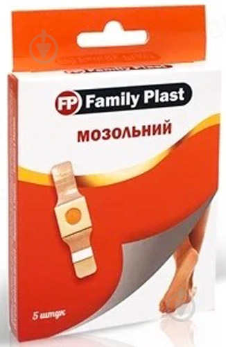 Пластир Family plast мозольний 2 см х 6 см нестерильні 5 шт. - фото 1
