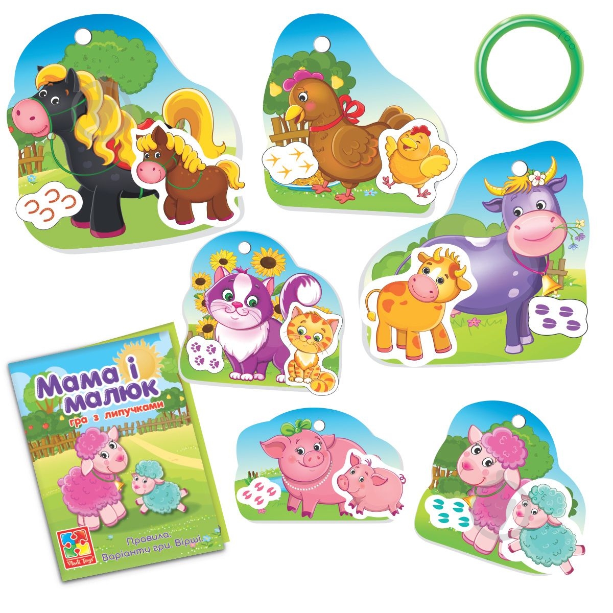 Гра настільна Vladi Toys з липучками Мама і малюк VT2100-14 - фото 2 Гра настільна Vladi Toys з липучками Мама і малюк VT2100-14 - фото 2