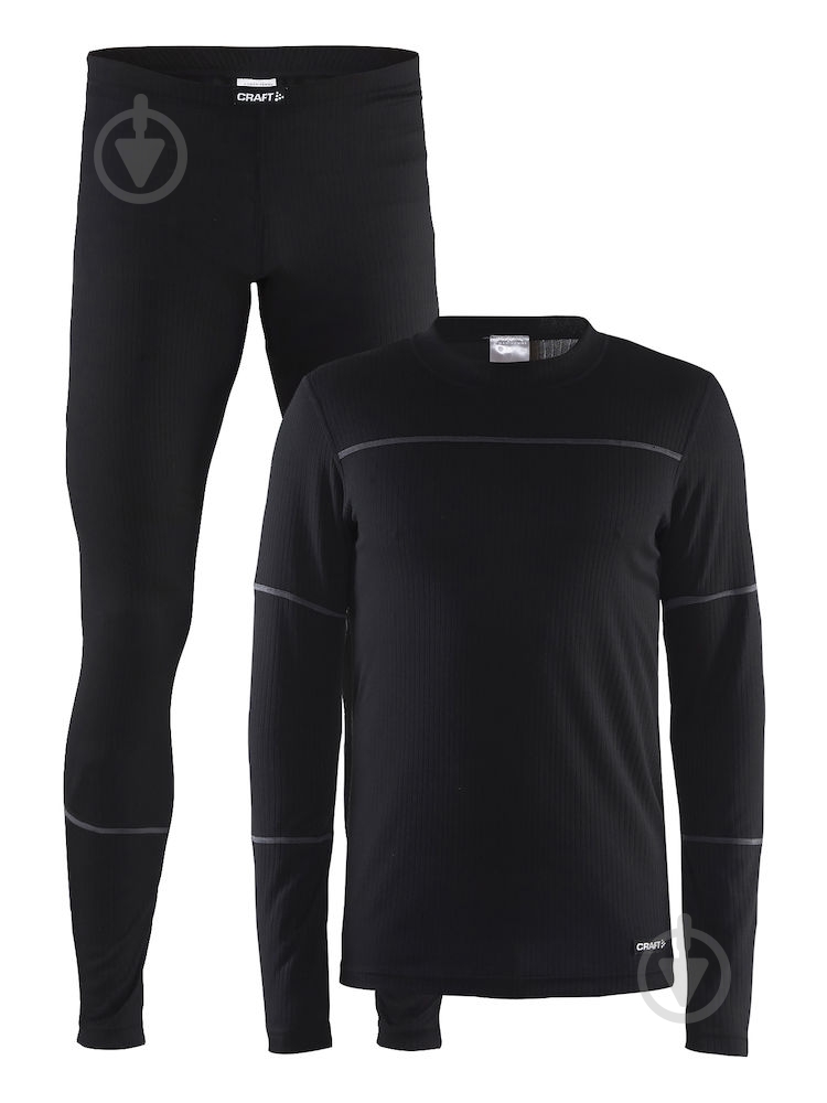Комплект термобелья Craft Baselayer Set Man 1905332-999985 р.XL черный - фото 1