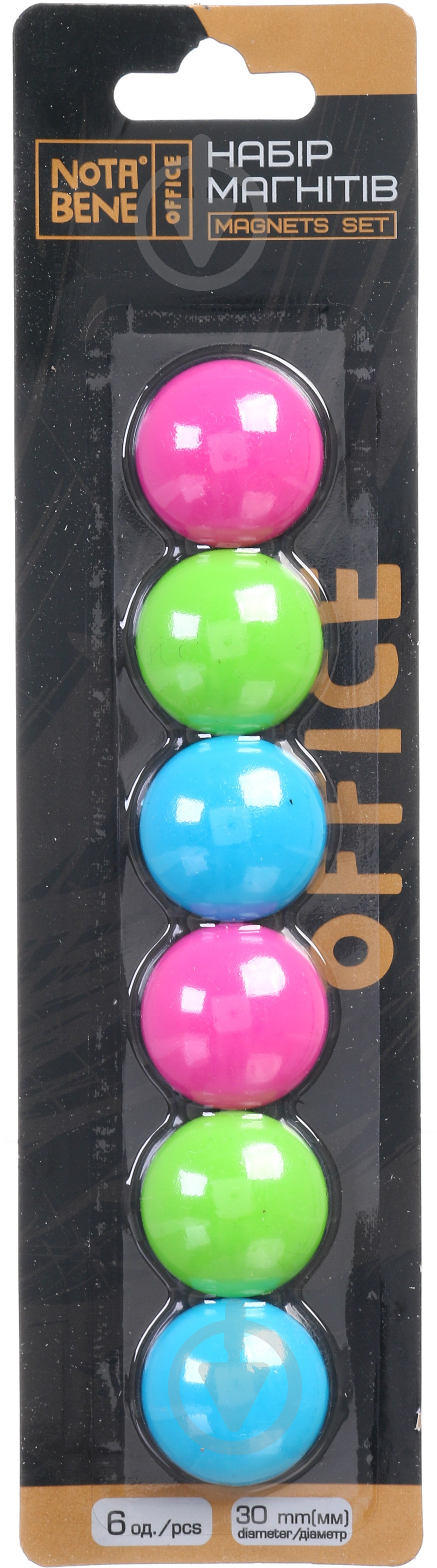 Набор магнитов 6 шт. 30 мм Nota Bene - фото 1 Набор магнитов 6 шт. 30 мм Nota Bene - фото 1
