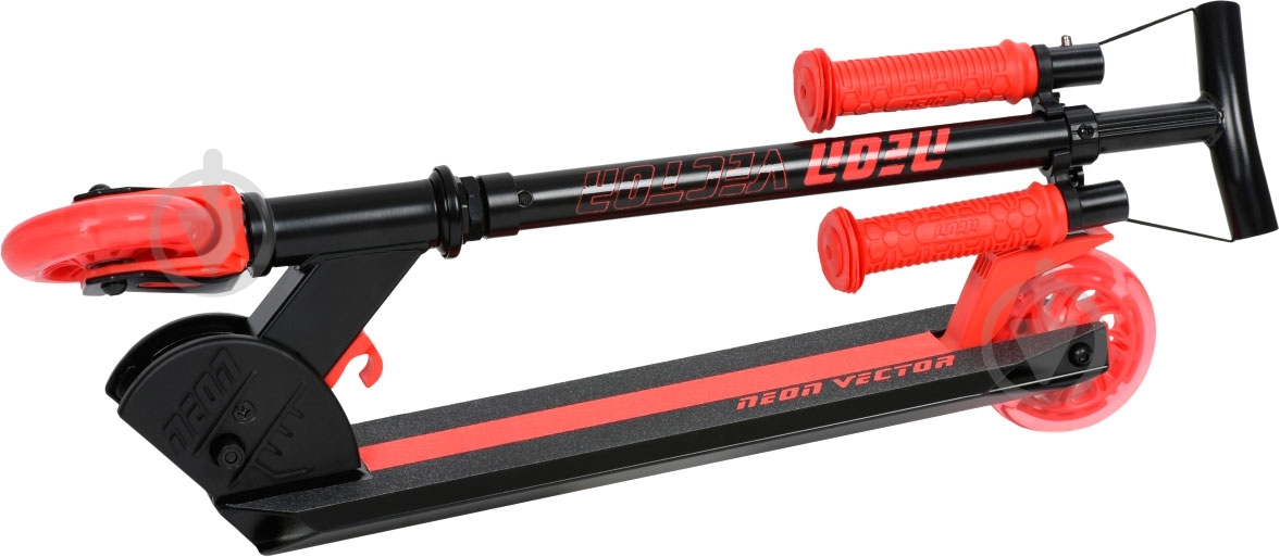Самокат Neon Vector красный N100906 - фото 3 Самокат Neon Vector красный N100906 - фото 3
