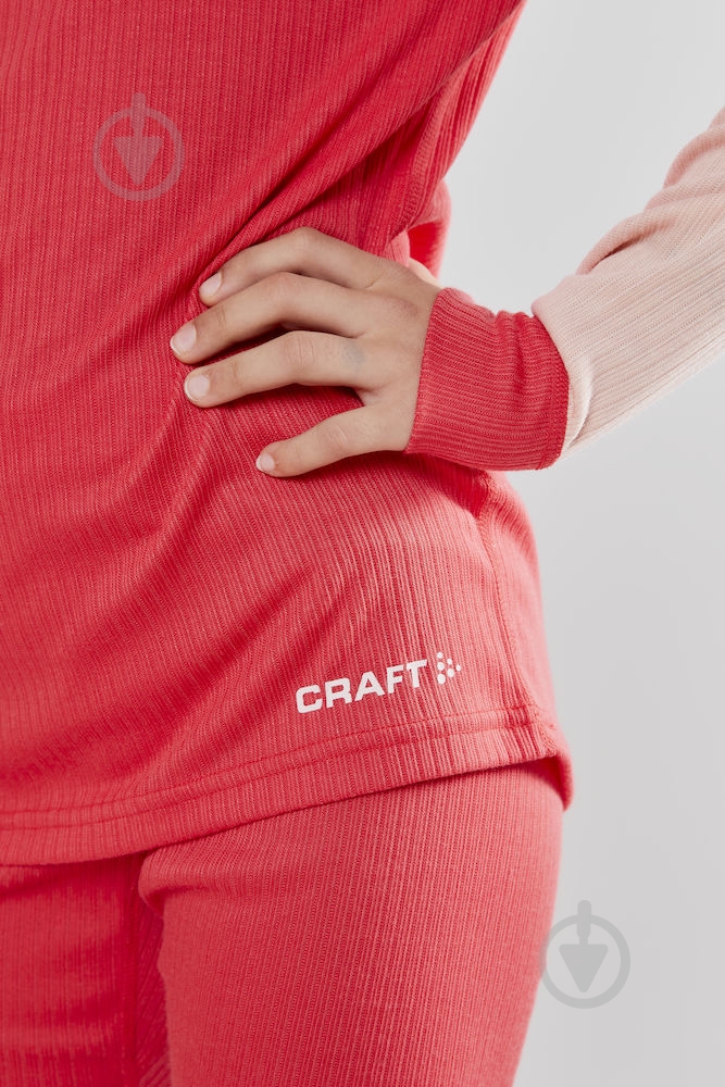 Комплект термобелья Craft Baselayer Set Junior 1905355-481704 р.146/152 розовый - фото 3