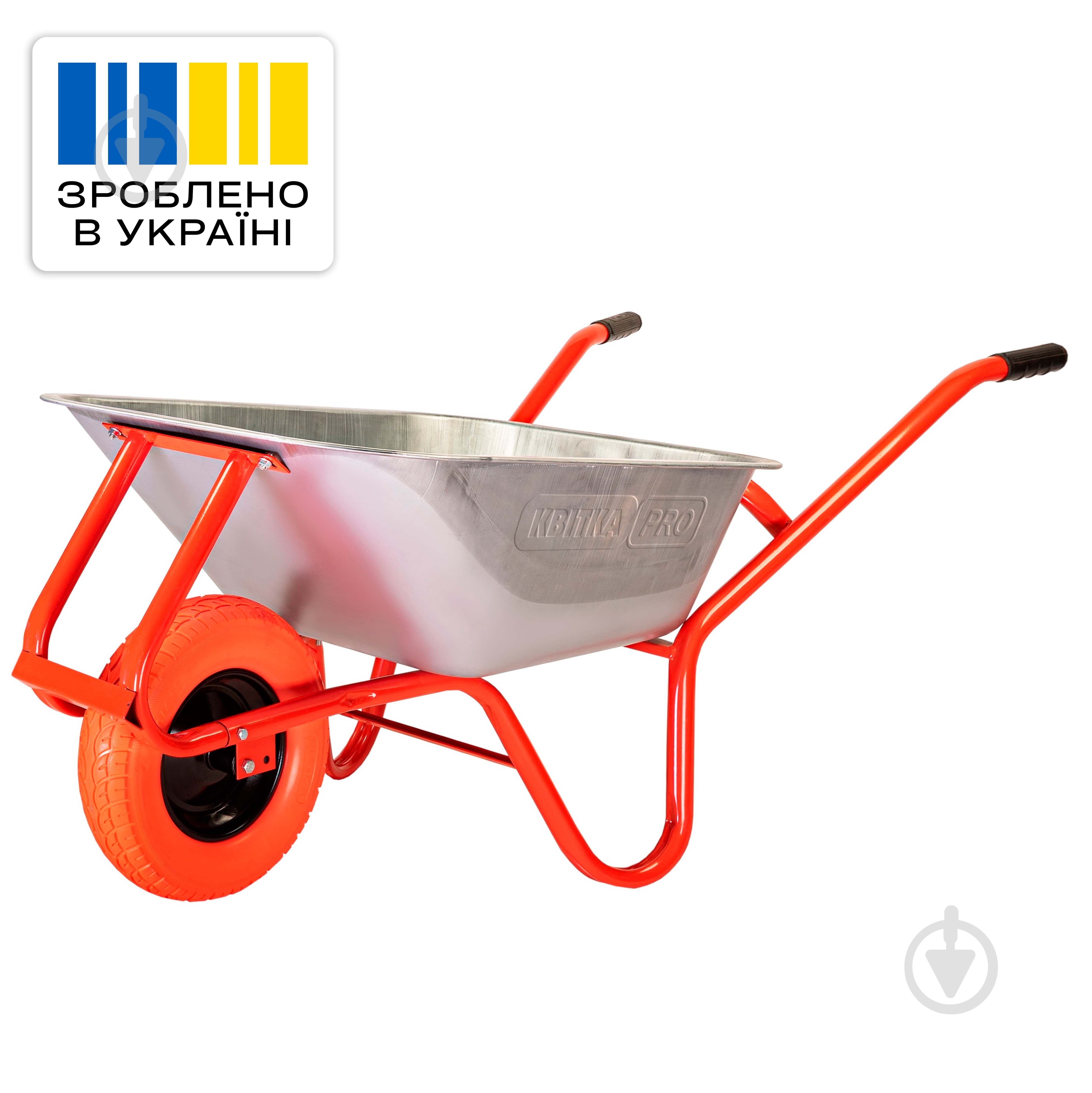 ᐉ Тачка садово-будівельна КВІТКА PRO 100 л до 180 кг Formula 1