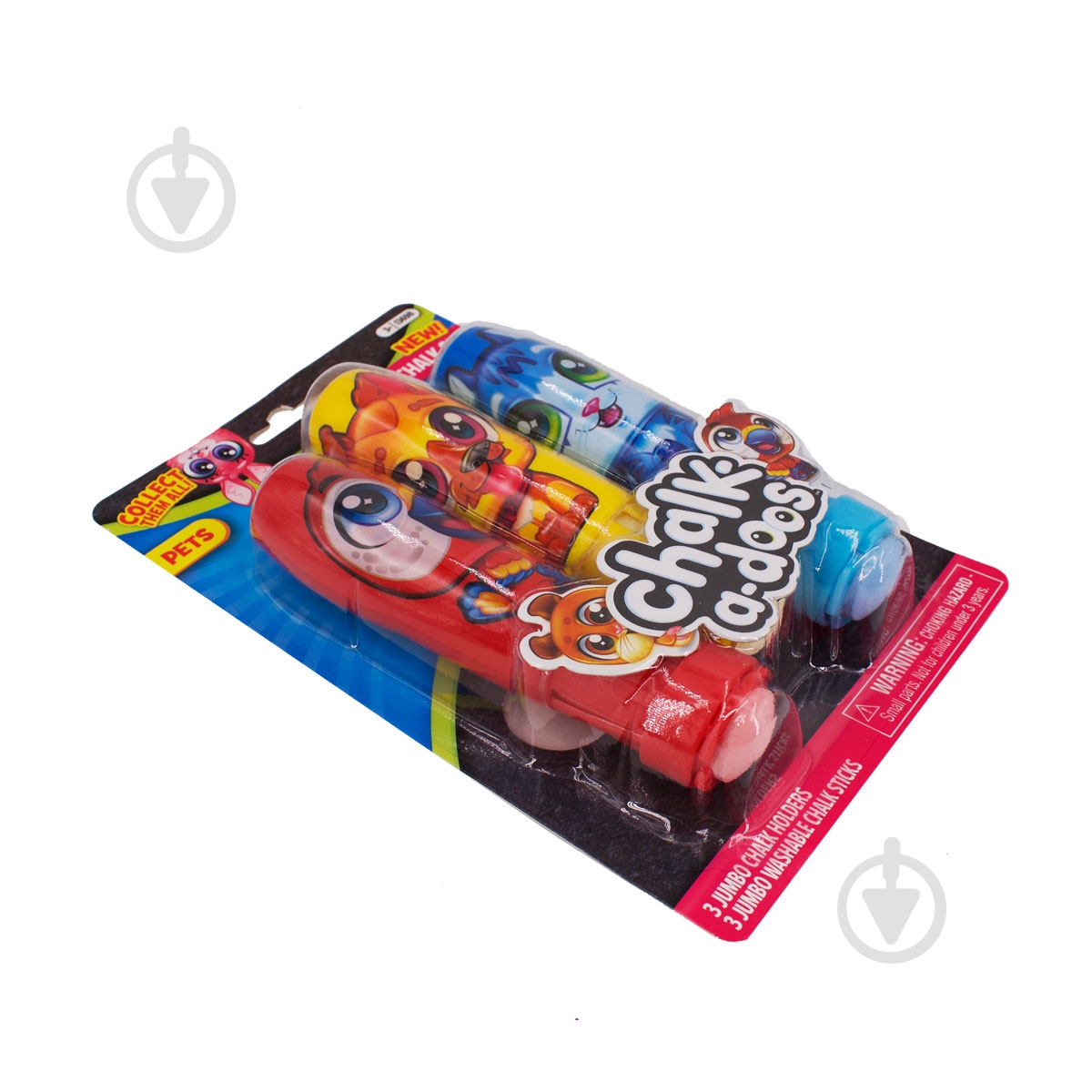 Набор мелков Scentos с держателем Веселые питомцы 13698 - фото 2