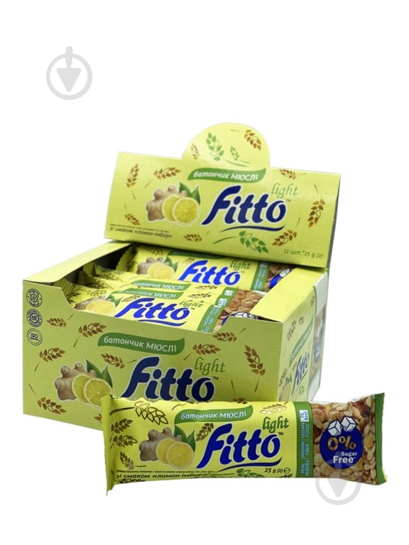 Батончик Fitto Light лимон-имбирь - фото 1 Батончик Fitto Light лимон-имбирь - фото 1