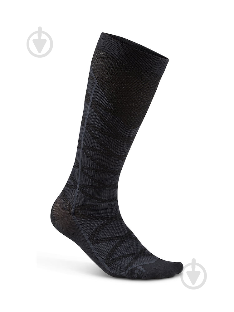 Носки Craft Compression Pattern Sock 1906063-999947 р.46-48 черный - фото 1