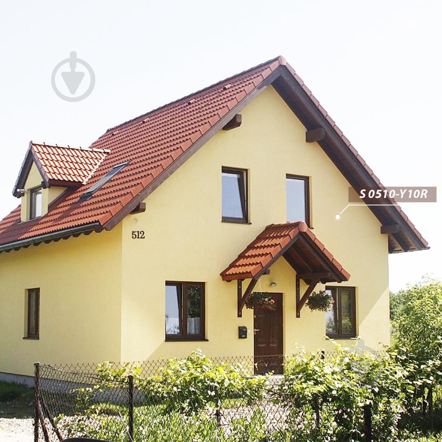 Краска акриловая Feidal Fassadenfarbe economic мат белый 2,5 л - фото 14