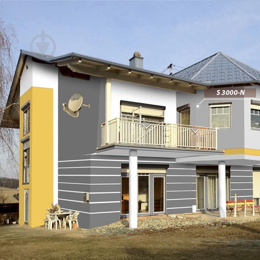 Краска акриловая Feidal Fassadenfarbe economic мат белый 10 л - фото 17