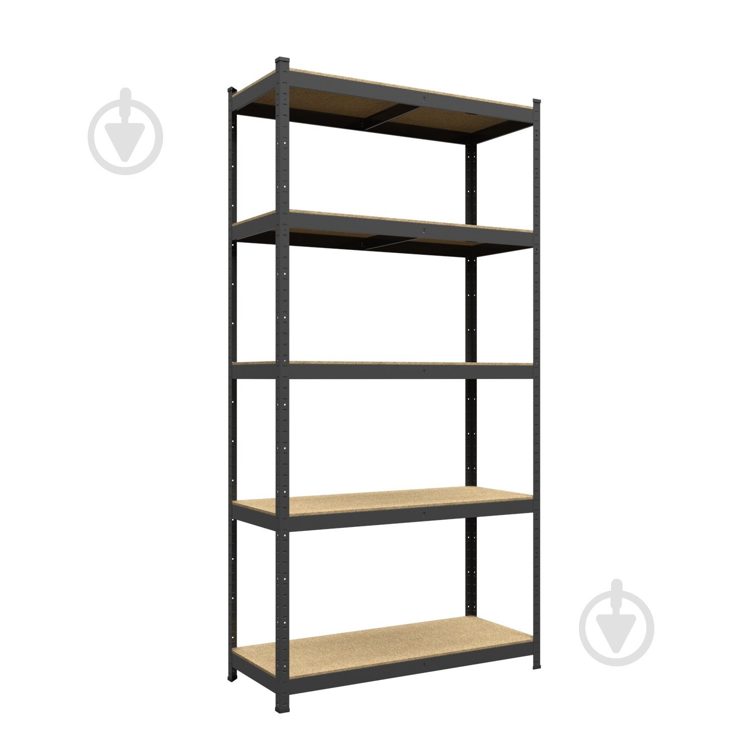 Стелаж 2400x1000x500 мм Меткас Стандарт антрацит ДСП полиці 5 шт. фарбований - фото 1 Стелаж 2400x1000x500 мм Меткас Стандарт антрацит ДСП полиці 5 шт. фарбований - фото 1