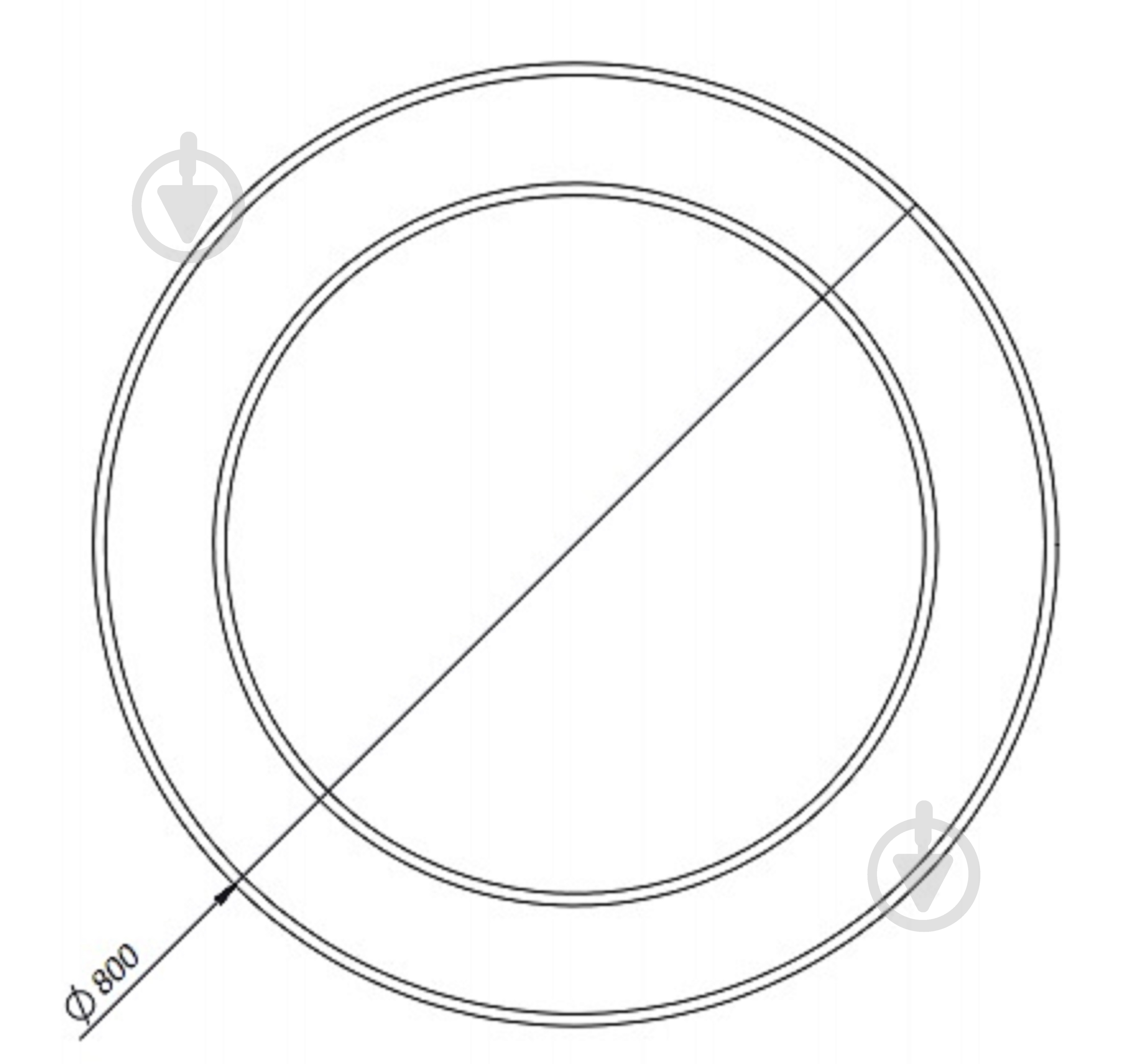 Зеркало Botticelli VnM-80 белое - фото 2