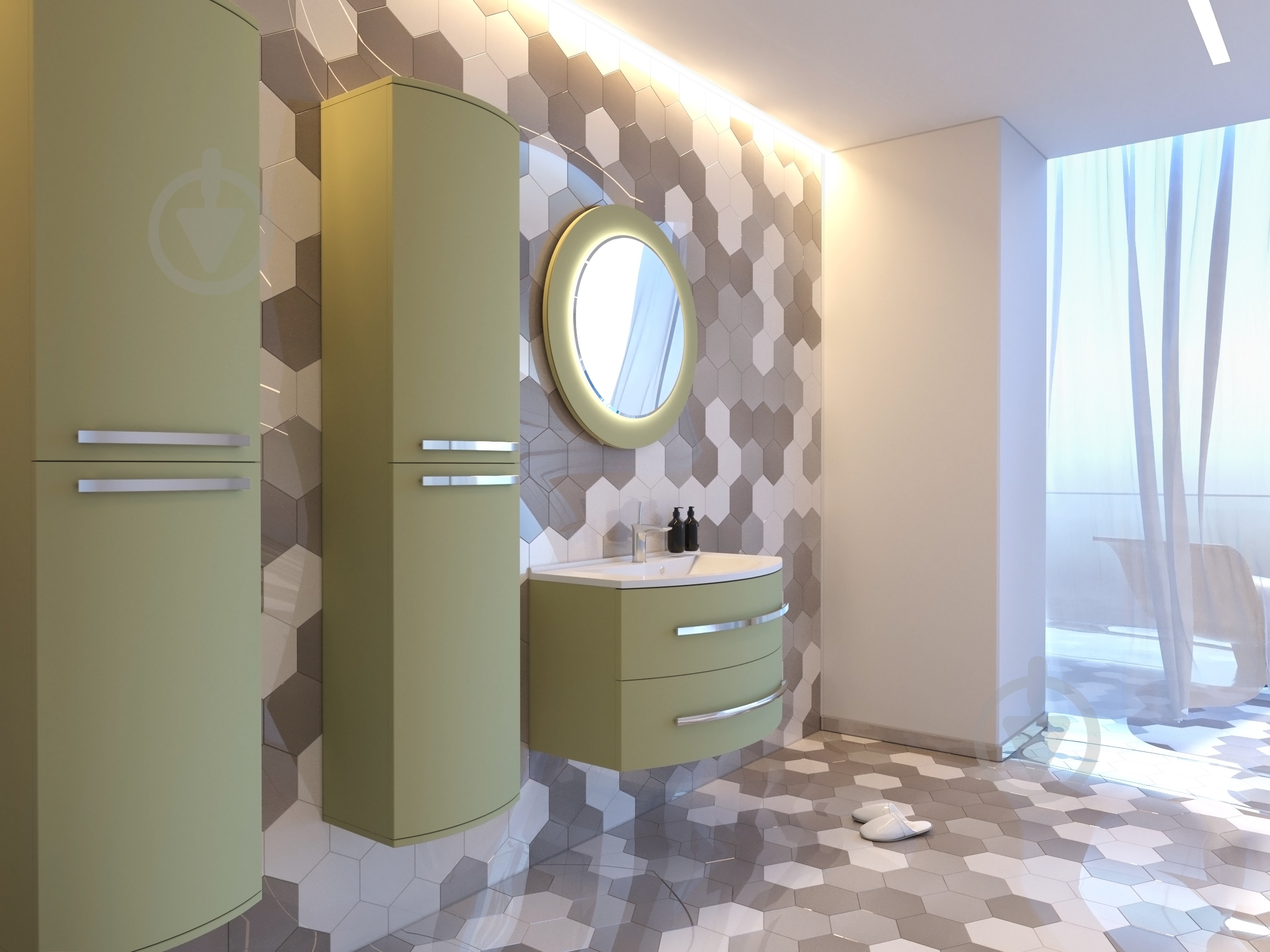 Зеркало Botticelli VnM-80 белое - фото 4