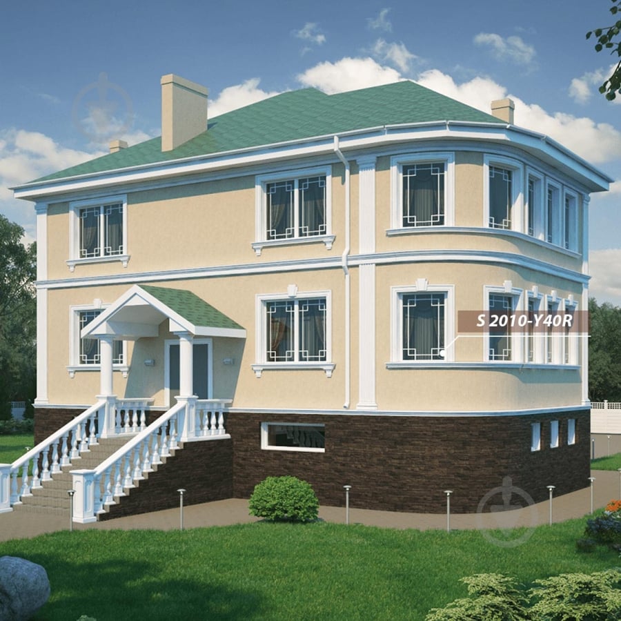 Рельєфна фарба структурна Feidal Fassad-Relief economic мат білий 10 л - фото 15