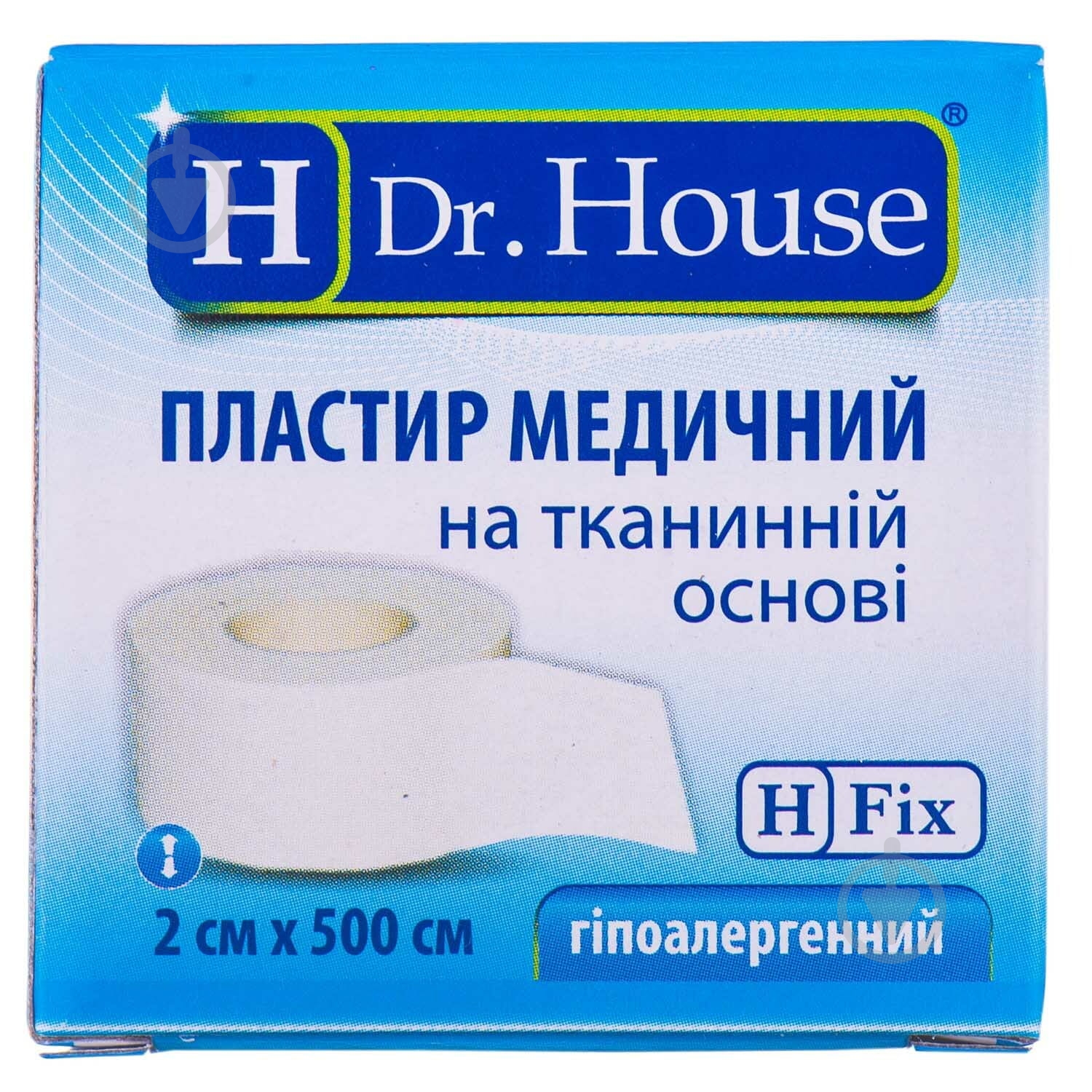 Пластырь медицинский Dr. House на тканевой основе 2 см х 500 см нестерильные 1 шт. - фото 1