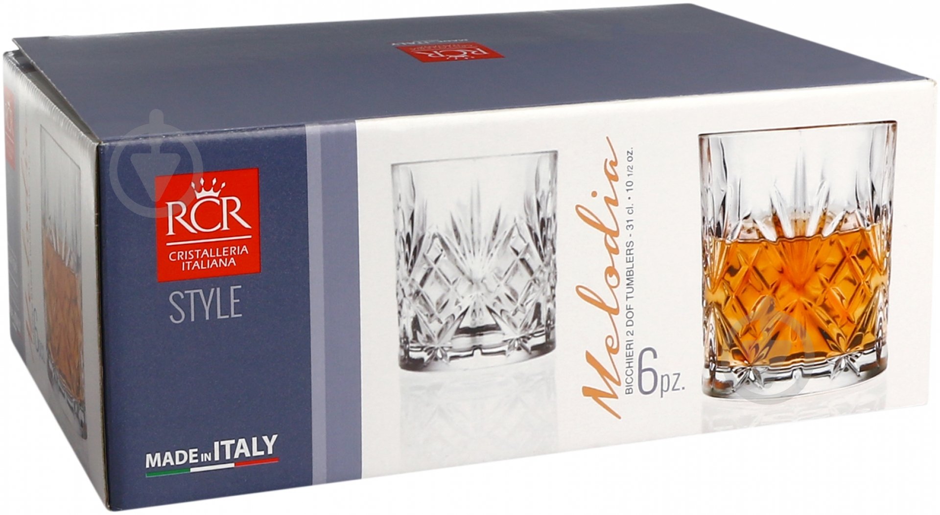 Набор стаканов RCR Melodia 230 мл 6 шт. - фото 12