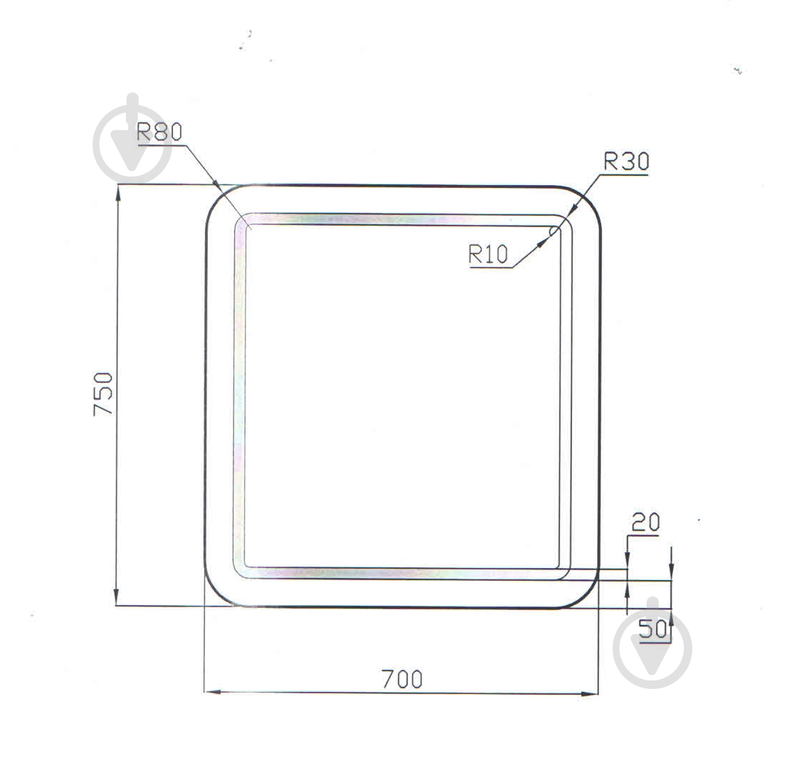 Зеркало ЮВЕНТА Arizona-70 - фото 4