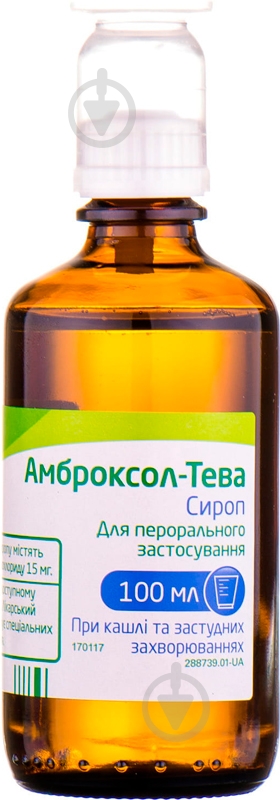 Амброксол-Тева 15 мг/5 мл у флак. сироп 100 мл - фото 4