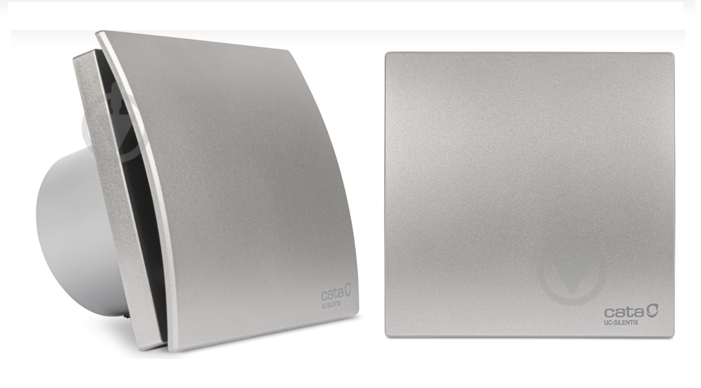 Вытяжной вентилятор Cata UC-10 SILENTIS STD Silver 01221000 - фото 3
